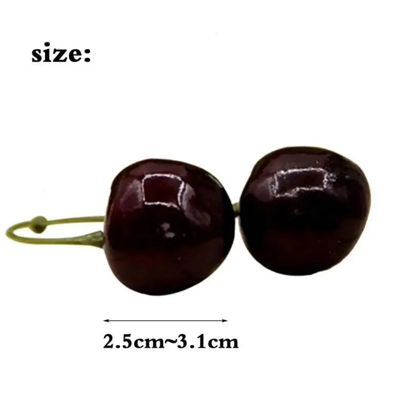 Моделирование вечерние cherry поддельные фрукты и овощи модель дома окна игрушки