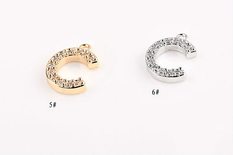 Diy Korean jewelry accessories pin letters snowflake micro inlaid zircon earrings earring necklace pendant | Украшения и