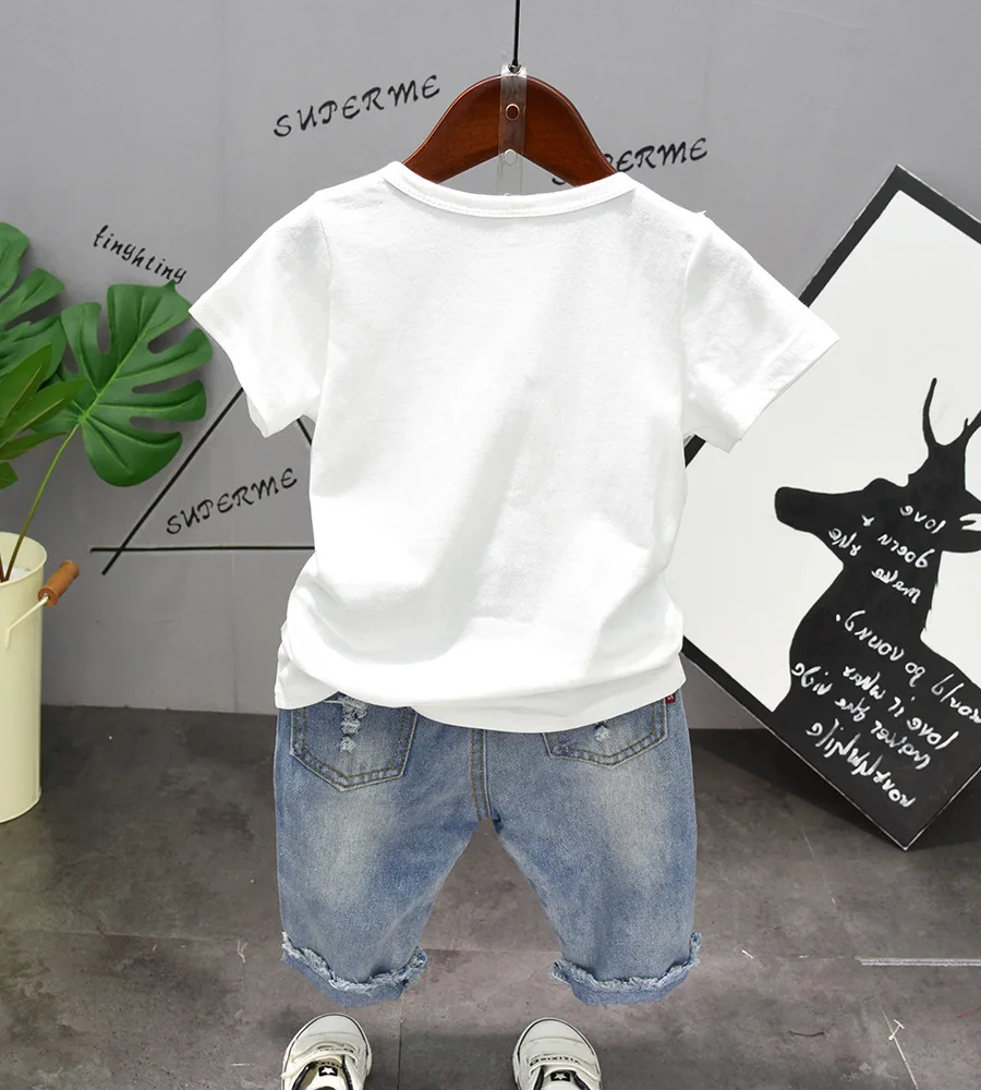 HotSale 2019 Summer Children Clothing Sets Tops +Shorts 2Pcs Set Boys T-shirt Pants Big pocket Sports Suit Kids Clothes 2-6years | Детская