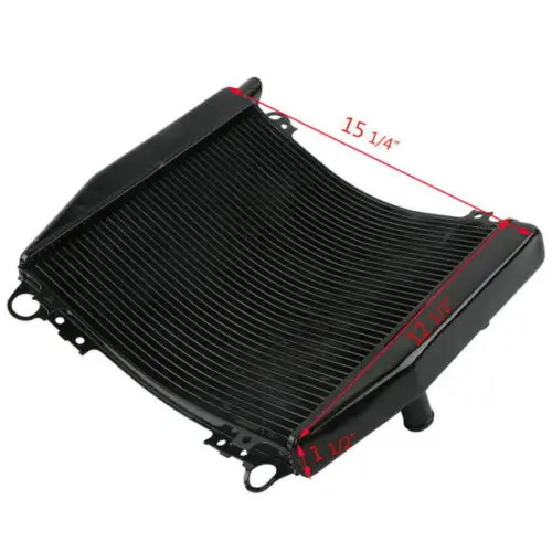 Сменный радиатор для мотоцикла Kawasaki Ninja ZX7R ZX-7R ZX750P 1996-2003 2002 2001 2000 Черный