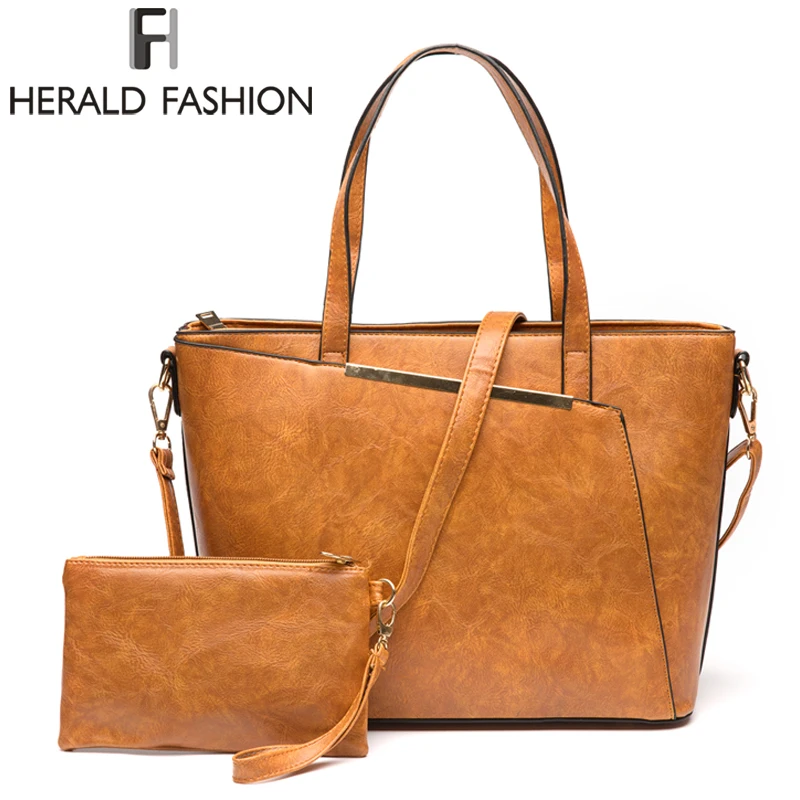 Herald Fashion женские сумки композитная сумка из искусственной кожи вместительная