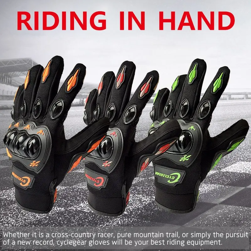 Cyclegear moto rcycle гоночные перчатки полный палец мотоциклетные перчатки сенсорный экран moto cross guantes guanti moto CG666