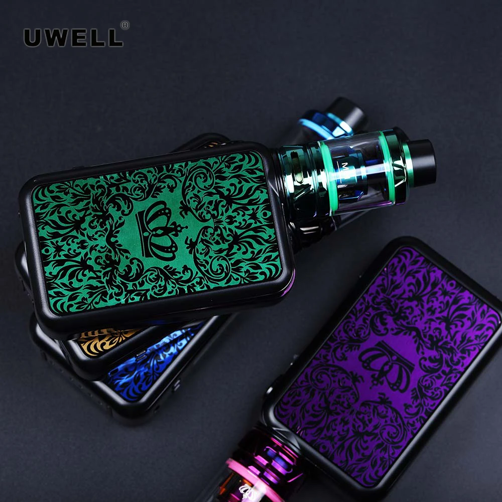 Оригинальная электронная сигарета Uwell Crown 4 200 Вт с атомайзером 5 мл работает на
