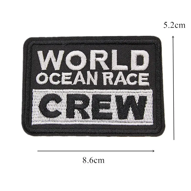 Вышитая нашивка с надписью гоночной команды мира вышивка термоклейкие Значки