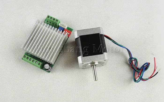 1 шт. Nema17 шаговый двигатель/40 мм 1.7A 42N. См/2 фазный 4 проводный + TB6600 Ось 4.5A Драйвер