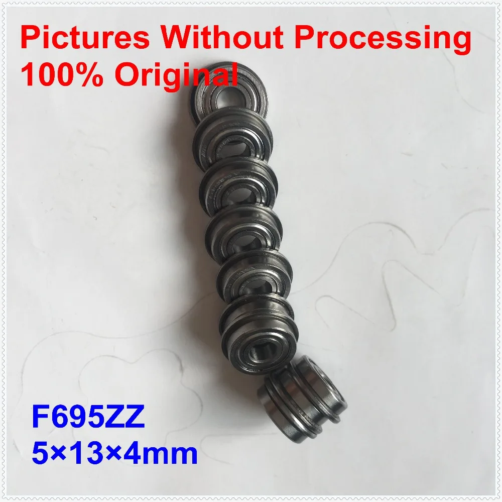 F695ZZ фланец подшипника 10 шт. ABEC 3 5x13x4 мм Миниатюрный фланцевый подшипник F695 ZZ Z F619/ 5