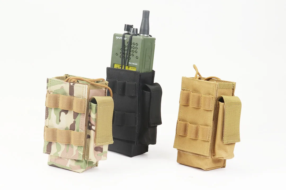 Тактический MOLLE 152 межфонный чехол сумка с сумкой для журналов нейлоновая регулируемая система Molle крепление интерфон Радио Чехол сумка