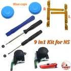 Сменный аналоговый джойстик 9 в 1 для Nintendo Switch Joy Con, модуль датчика, потенциометр, инструмент для ремонта SL