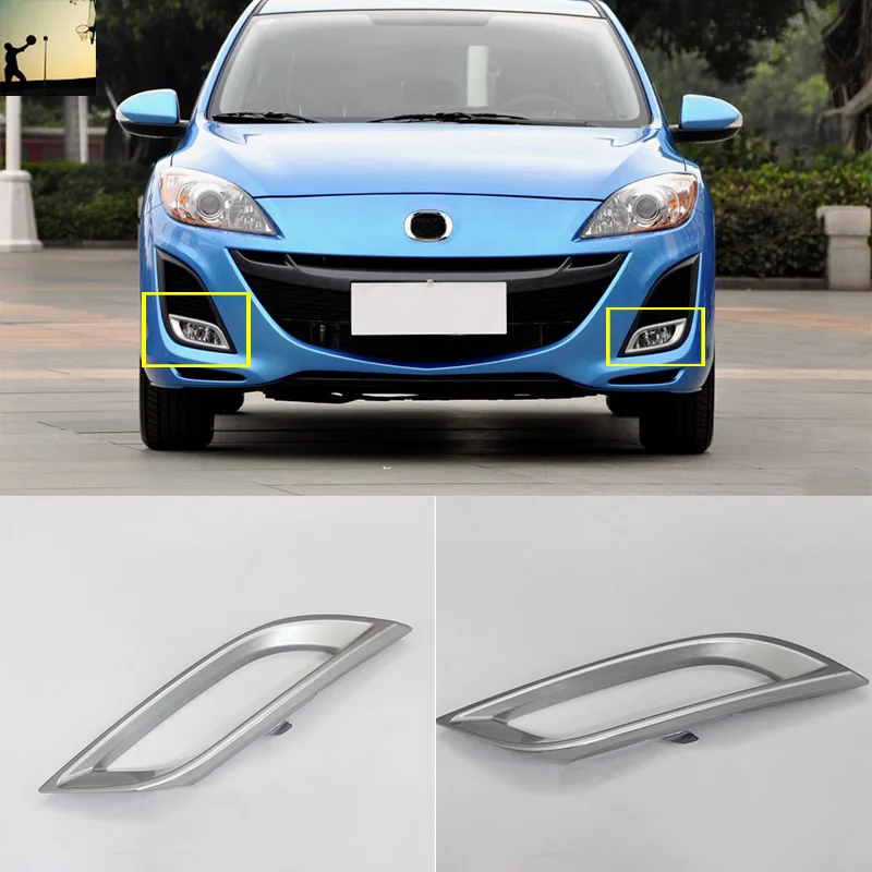 Автомобильный Стайлинг ABS хром Передние Задние противотуманные фары Накладка