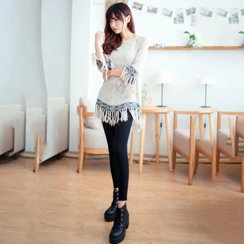 Высокое качество женские теплые леггинсы осенние модные плюс тонкие бархатные