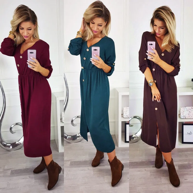 Горячая Распродажа женское сексуальное платье с v образным вырезом 2018 женская