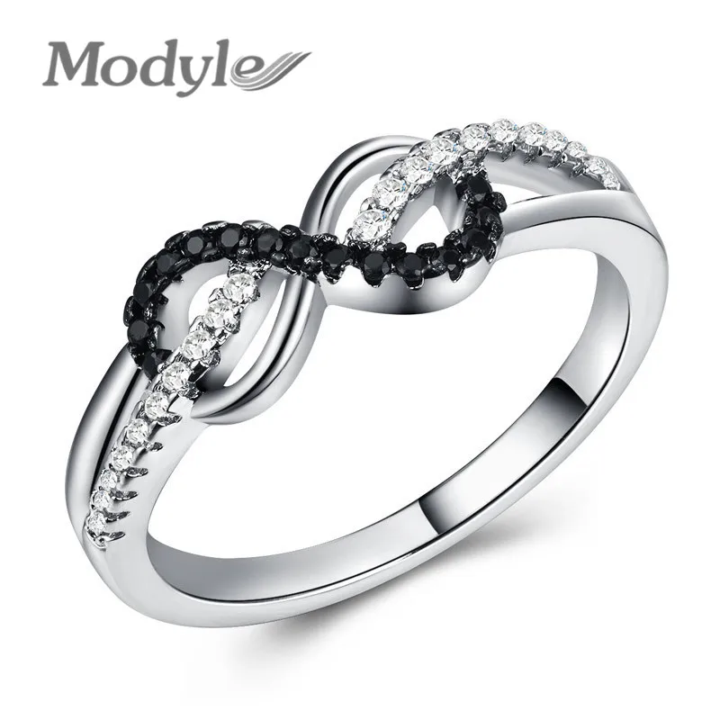 Новый дизайн Лидер продаж модные кольца с кристаллами Modyle Черное и зеленое