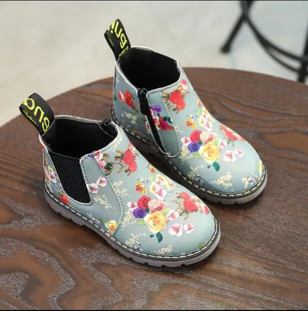 2018 осень зима новые ботинки для принцессы Ботинки Martin бархатные хлопковые