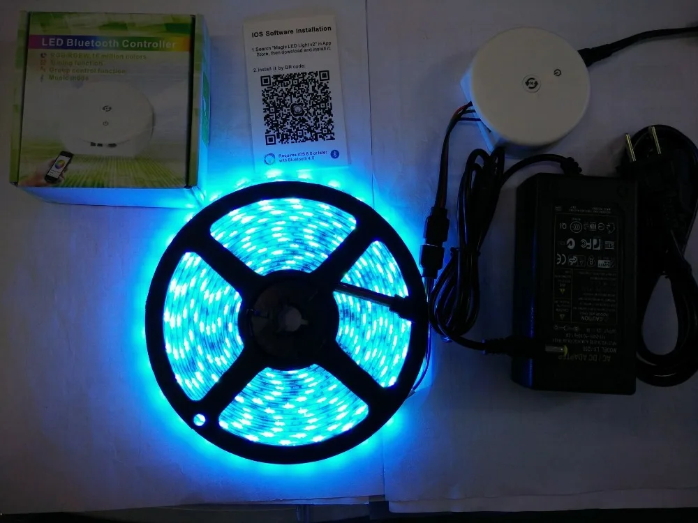 Гибкая светодиодная лента 5 м/рулон 300 светодиодов RGBW/RGB SMD 5050 + НЛО IOS и Android Bluetooth