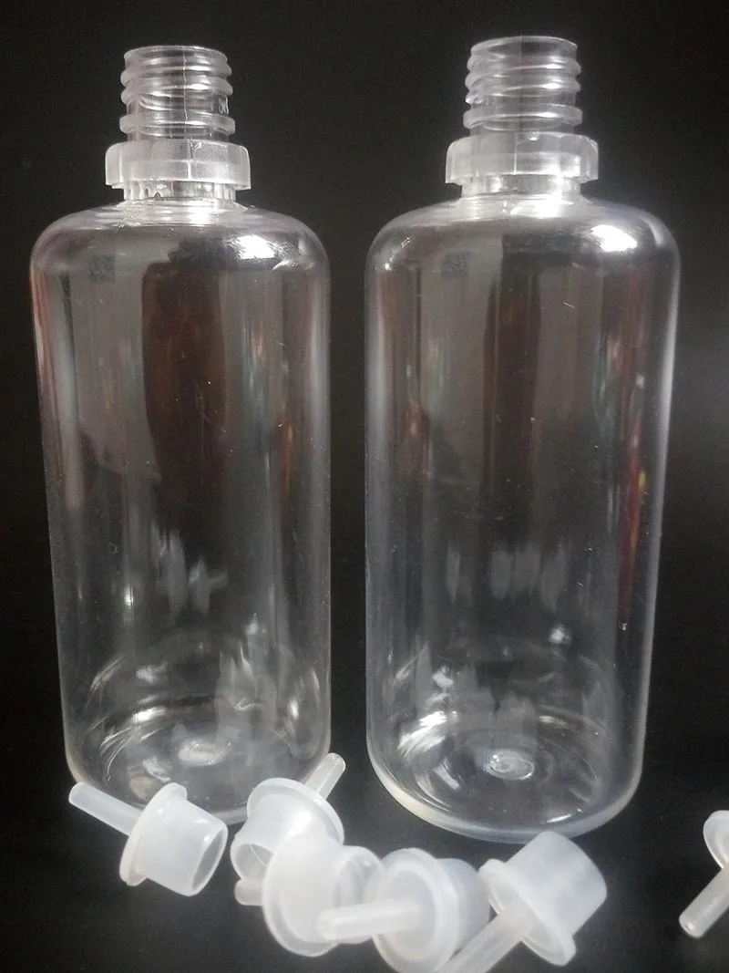 Бутылка капельница для домашних животных 50 мл пластиковая бутылка жидкого масла