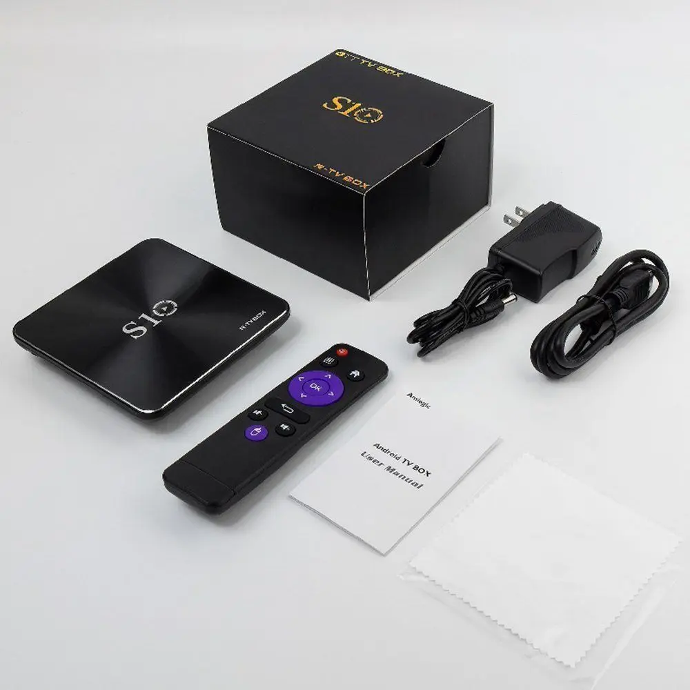 R-tv BOX S10 4K UHD DUAL wifi BT4.1 Android 7,1 Smart tv Box(штепсельная вилка США