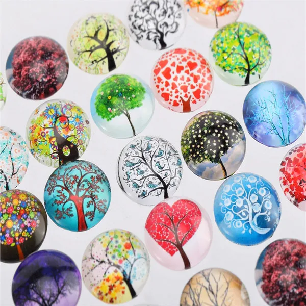 Стеклянные кабошоны 20 мм украшение Фотофон скрапбукинг искусственное дерево