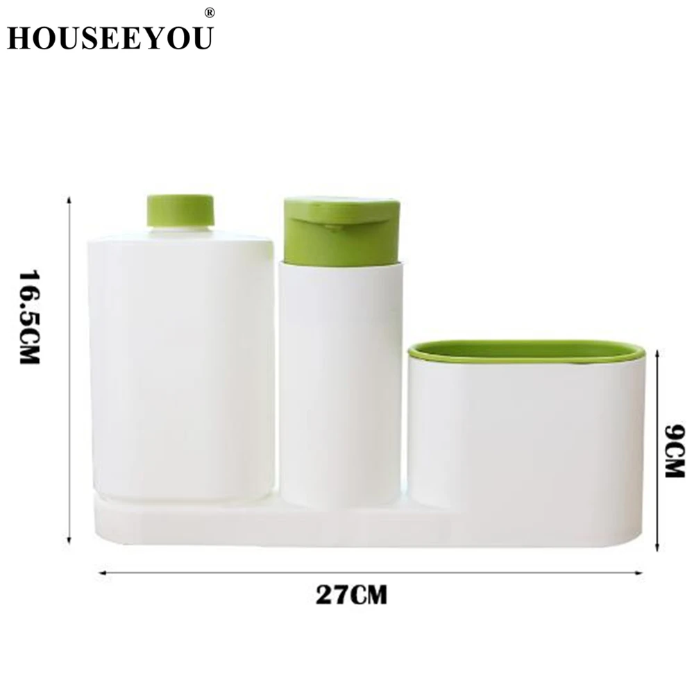 3 в 1 контейнер для мойки губки кисти моющее средство и диспенсер жидкого мыла