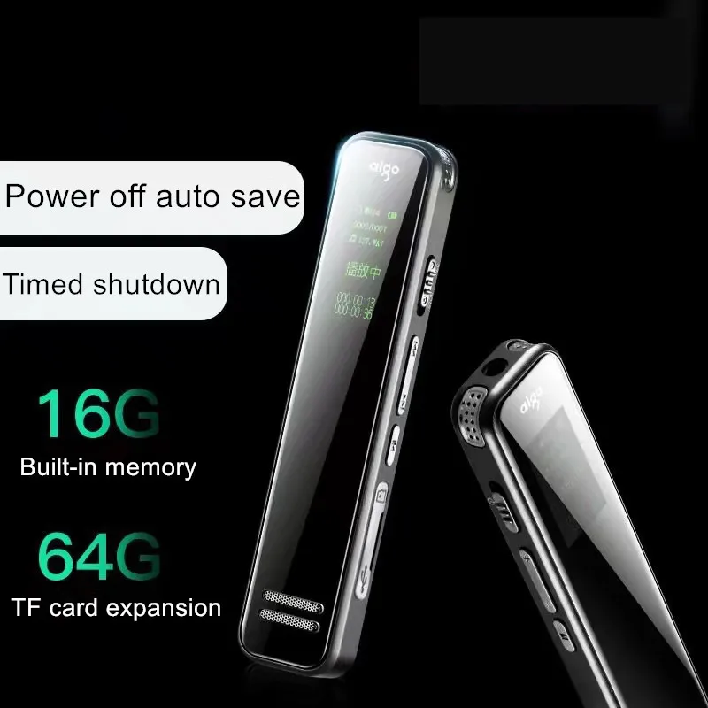 Профессиональный цифровой мини аудио диктофон Aigo R6699 с голосовой активацией