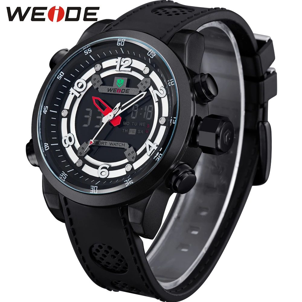 Weide кварцевые спортивные наручные часы повседневное оригинальные Водостойкий