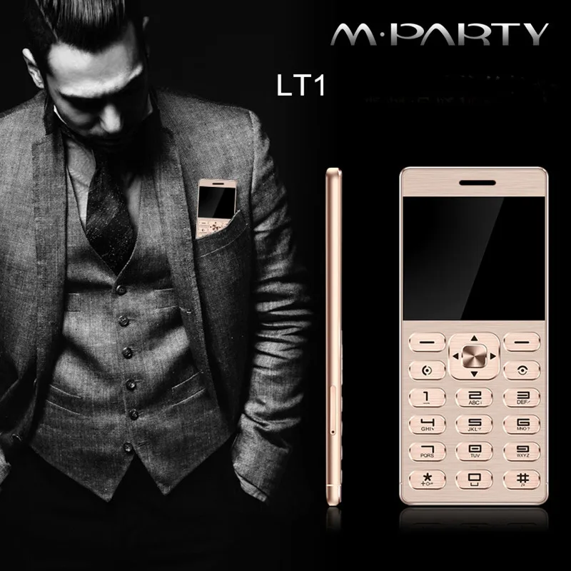 2017 Новый оригинальный MPARTY LT1 Роскошный мини телефон металлический корпус Bluetooth с