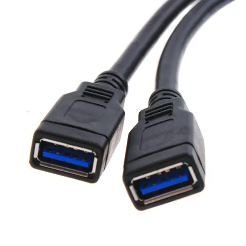 Новый стиль 2 порта USB 3 0 гнездо к 20 Pin Кабель-адаптер разъем для материнской платы |