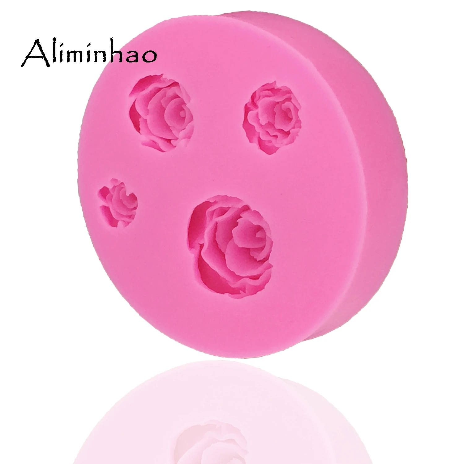 B0242 4 отверстия цветок розы полимерная глина формы для мыла десерт торта
