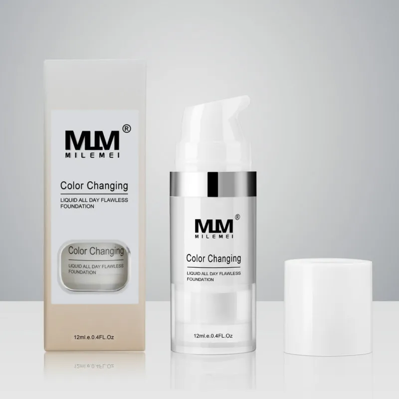 Pro 12 мл Цвет изменение Жидкая основа для макияжа менять на вашу кожу тон просто