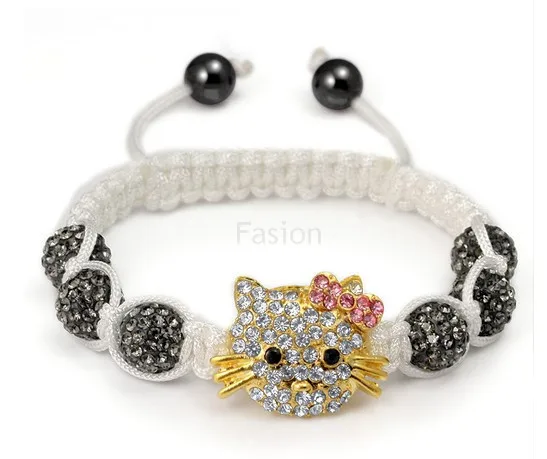 

New fashion Mixed 6 Color Beads pink Bangles crystal Bracelet fasion women jewelry n434