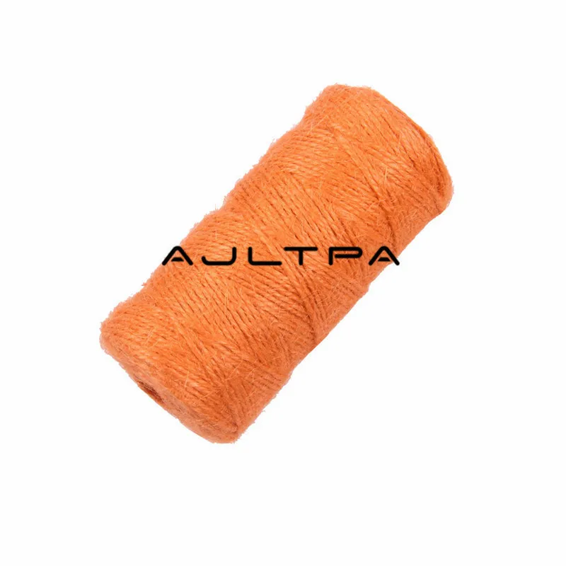 30Rolls 100M Natural Burlap Hessian Jute Twine Cord Hemp String 2mm Gift Wrap Packing Rustic Wedding Decoration | Дом и сад