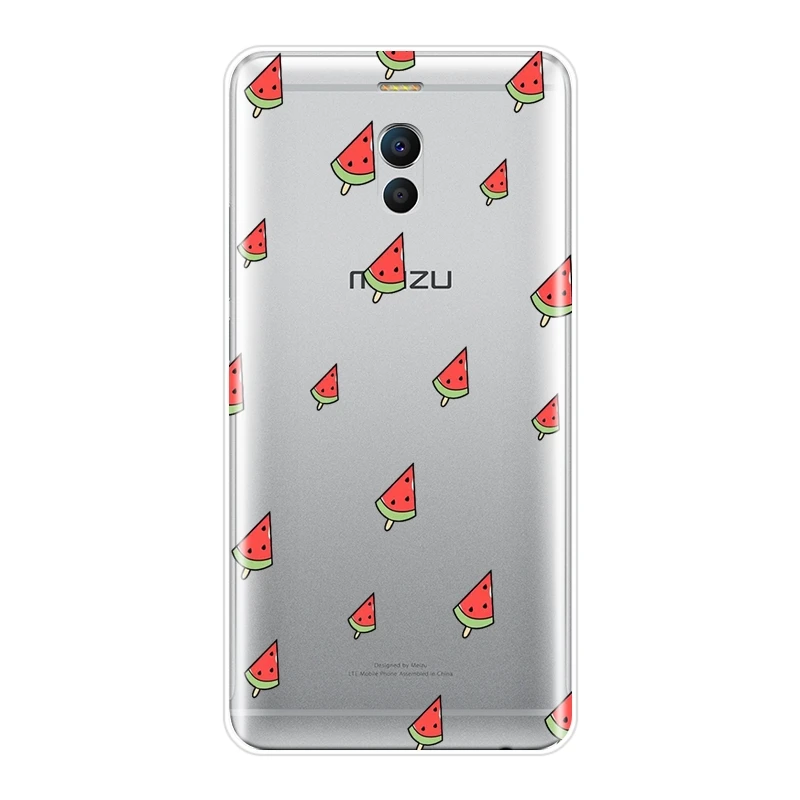 Мягкая силиконовая задняя крышка для Meizu M2 M3 M5 M6 Note Арбузные фрукты забавная M6S M6T