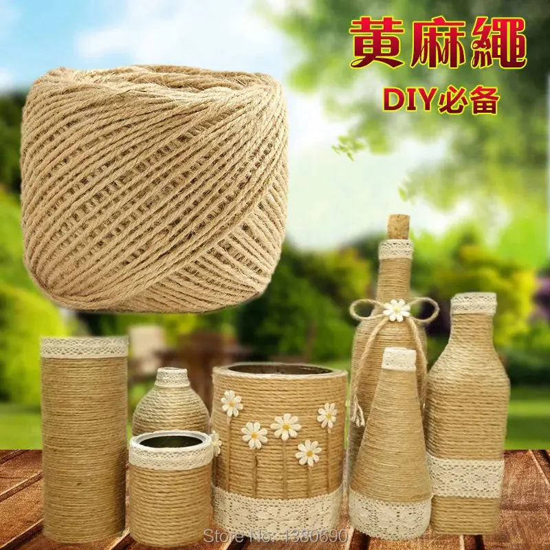 Пеньковая веревка ручной работы 1 мм-14 мм материалы для рукоделия декоративные