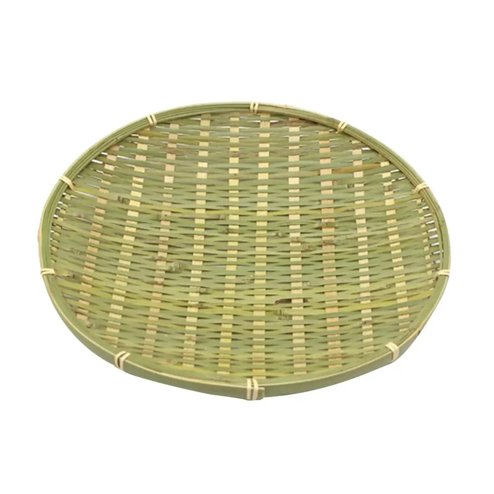 Бамбуковые плетеные пластины из бамбукового сито блюдо для закусок корзина
