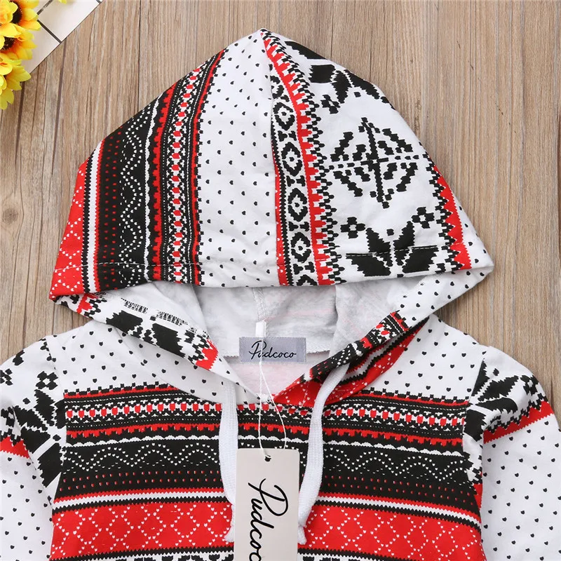 Детские Рождественские Зимние толстовки с капюшоном для маленьких мальчиков и