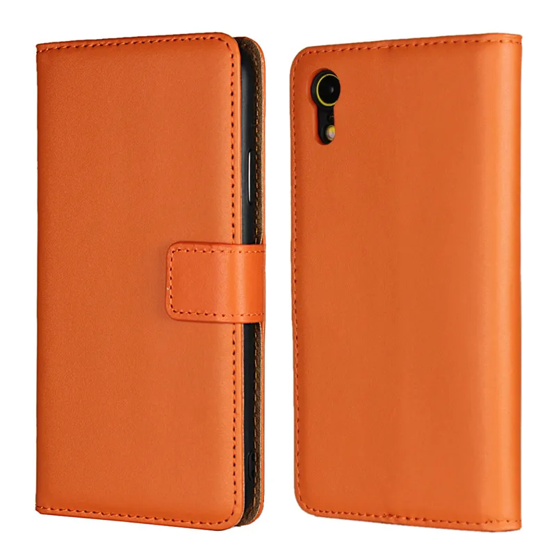 Чехол на айфон 7 Plus 8 8плюс 7 плюс 4 4S 5 5S SE 5C 6 6 s кожа кошелек случаи крышка флип чехол для телефона Coque Etui Капа Hoesje сумка - Цвет: Оранжевый