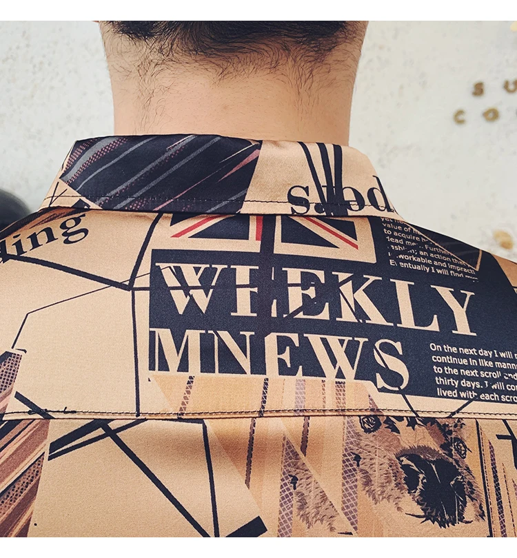 Camiseta de hombre высококачественные мужские рубашки с длинным рукавом с цифровым принтом, рубашки для детей, приталенная Уличная Повседневная блуза Homme