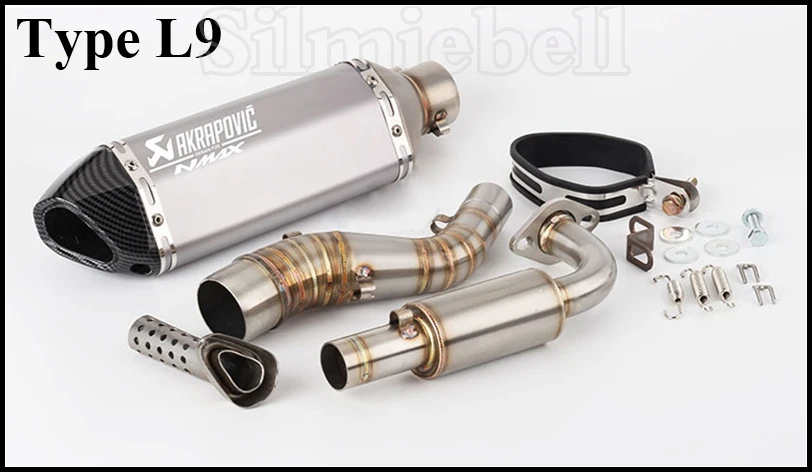 NMAX Escape Moto для Yamaha NMAX 155 NMAX 125 NMAX155 NMAX125 слипоны Мотоцикл выхлопная труба akrapovic глушитель с соединительной трубой