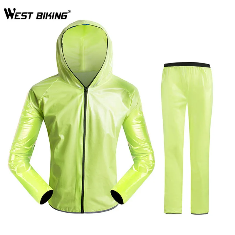 Велопальто WEST BIKING прозрачный дождевик из Джерси для езды на велосипеде