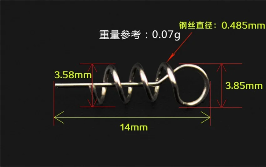 Рыболовные крючки 30 шт./лот Мягкая приманка пружинный замок кривошипный крючок и