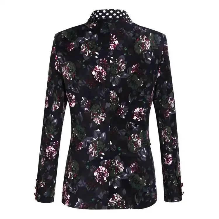 CCXO 2015 New Arrival Mens Floral Blazer Masculino Designs Men Suit Casual For Printed Flower Slim Fit Jacket | Мужская одежда