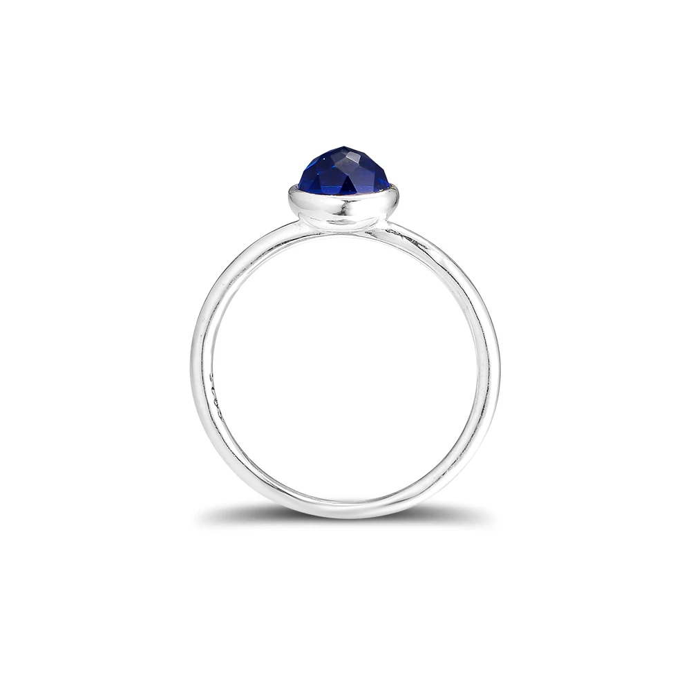 

September Droplet Ring 100% Authentic 925 Sterling Silver Jewelry for Women Wholesale Free Shipping