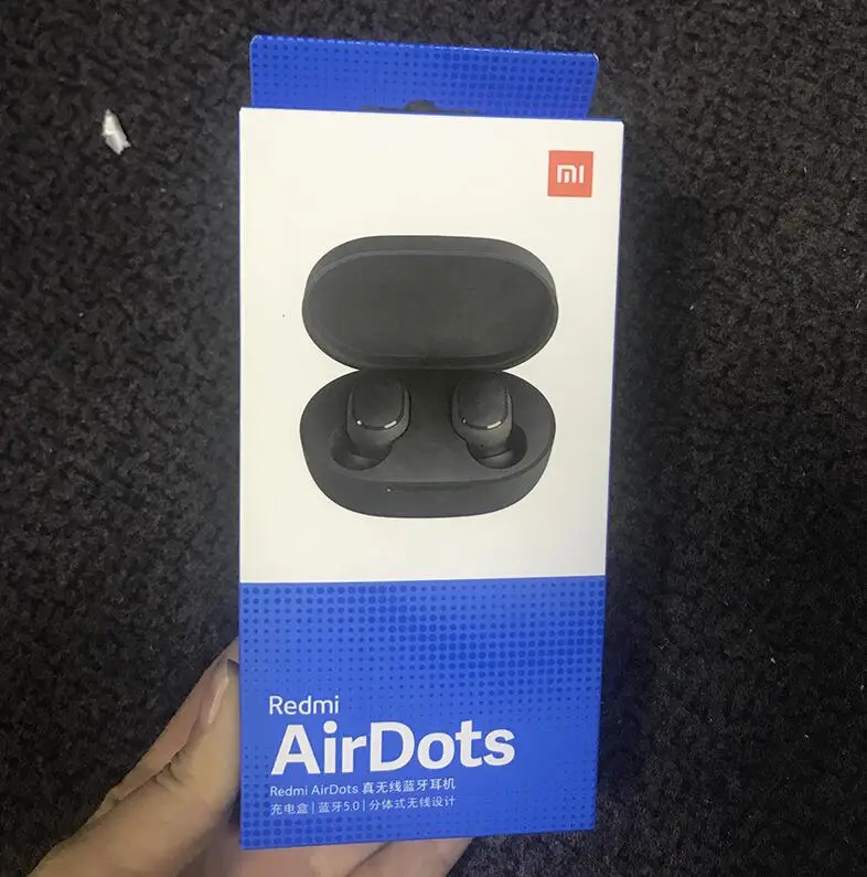 Xiaomi Redmi Airdots TWS Bluetooth наушники черная Молодежная версия стерео мини беспроводная Bluetooth 5,0 гарнитура с микрофоном - Цвет: black earphone