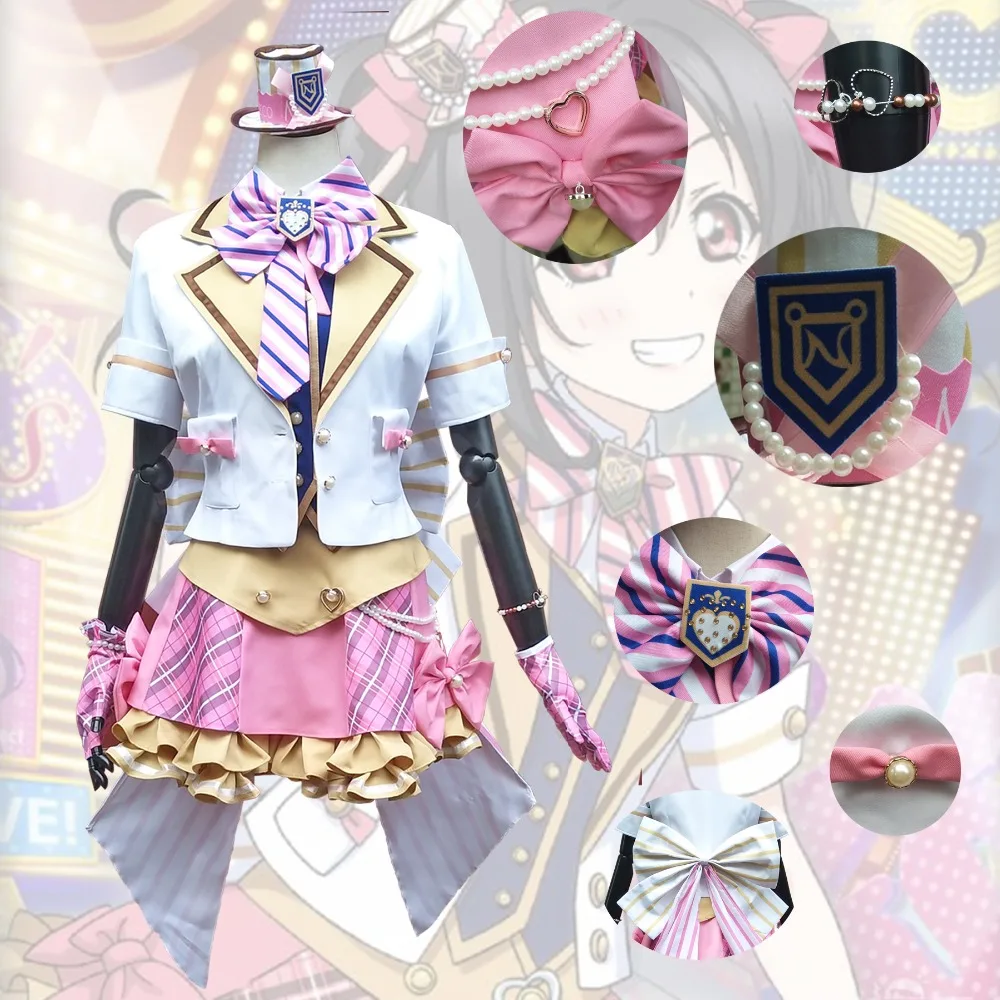 Новый 2018 LoveLive! Костюм для косплея кард ХР язава Нико маскарадное платье костюмы