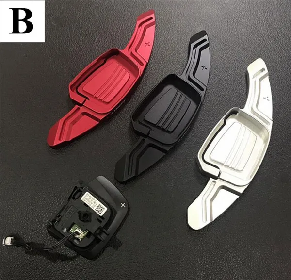B Рулевое колесо весло расширение для AUDI A3 A4 A5 A6 A7 A8 S3 S4 S5 S6 S7 S8 Q2 Q3 Q5 Q7 SQ5 RS3 RS6 RS7 R8 TTS TT RS - Цвет: B