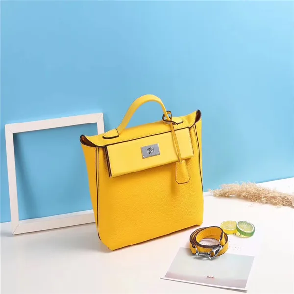 YELLOW Kafunila, Сумки из натуральной кожи для женщин,, роскошные сумки, женские сумки, дизайнерские, известный бренд, через плечо, сумка-тоут, bolsa feminina - Цвет: YELLOW