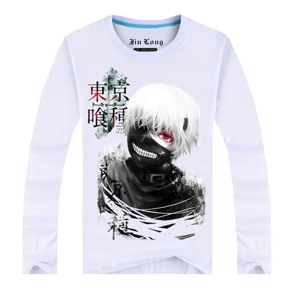 Brdwn Токийский Гуль унисекс Ken Kaneki Touka Kirishima печать косплей футболка с длинными