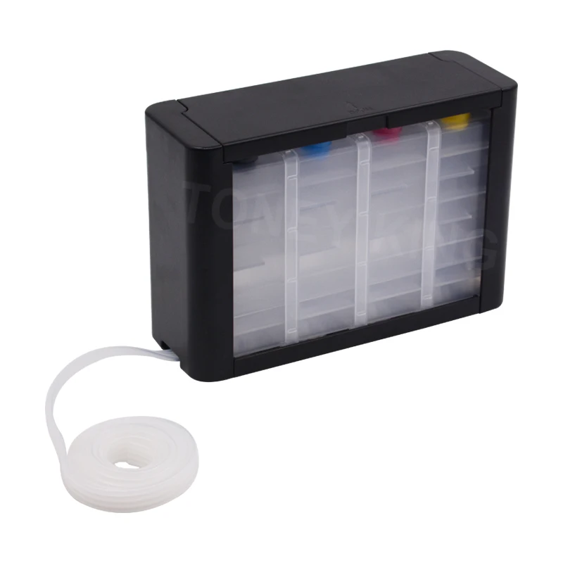 Toney King Ciss ink Tank Print Continuous System With Ink Tube For HP 338 343 Deskjet 5740 6520 6540 6840 Photosmart 8150 |