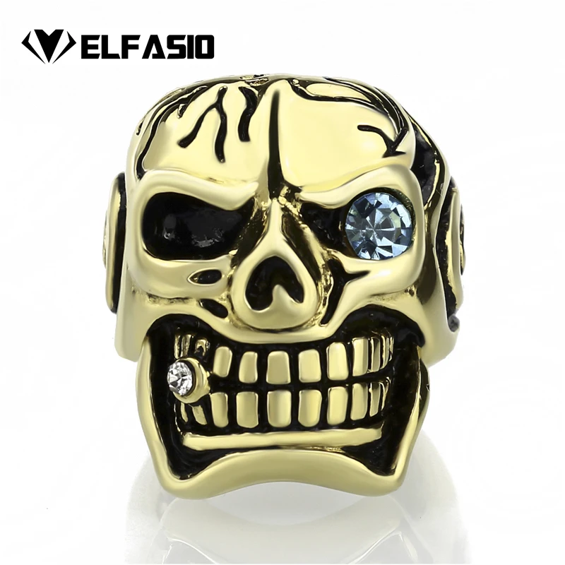 Серебряные украшения для мужчин мальчиков Золотое кольцо из нержавеющей стали