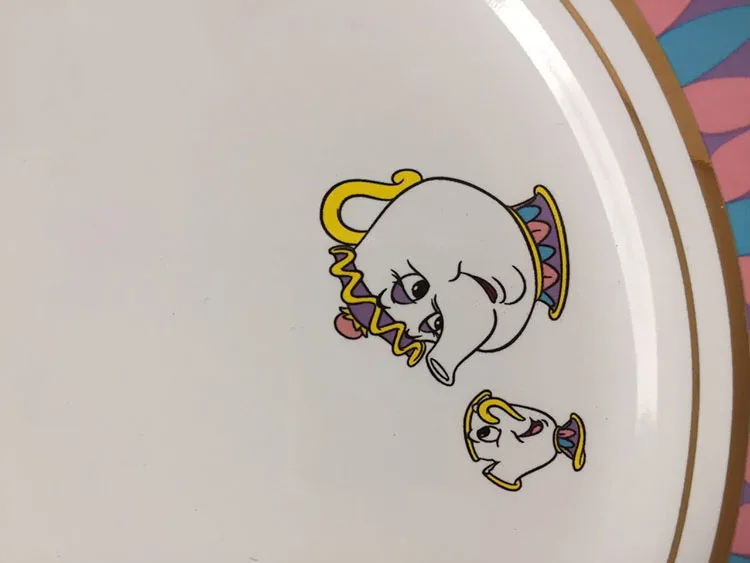 Мультяшные салаты кофейные торты фрукты фантазия Красавица и чудовище Mrs чайники