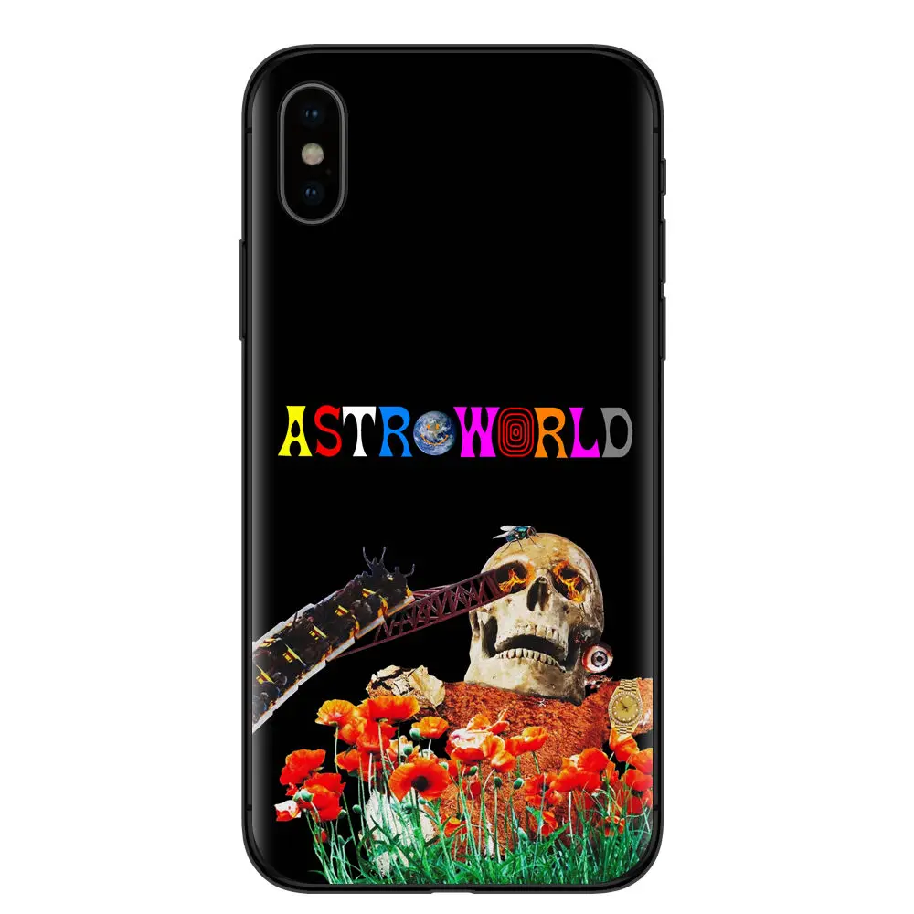 Чехлы для телефонов с тревисом Скоттом astroworld sicko mode iPhone X 6 7 8 plus 5 5s 6s se Apple мягкий